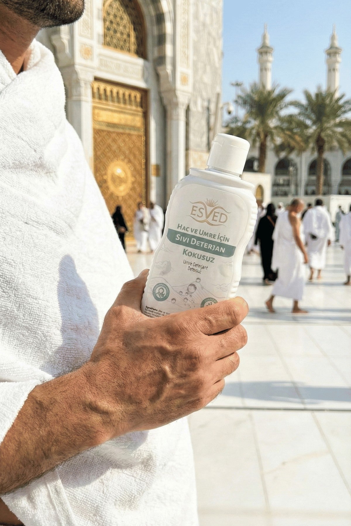 Esved Flüssigwaschmittel ohne Duftstoffe, 200 ml – Sonderproduktion für Hadsch und Umra