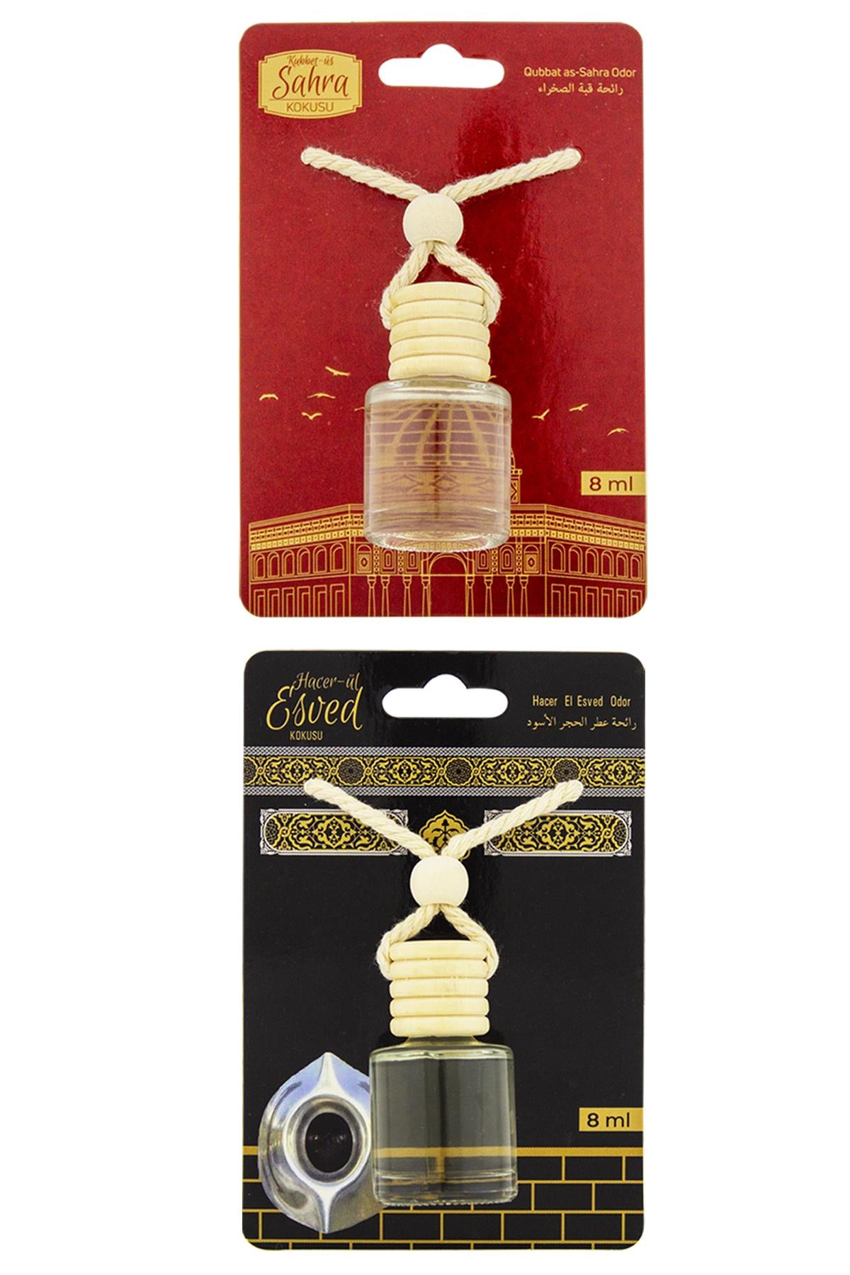 Kubbetüs Sahra Kokusu Ve Hacerül Esved Kokusu 8 Ml Araba Kokusu Cam Şişe