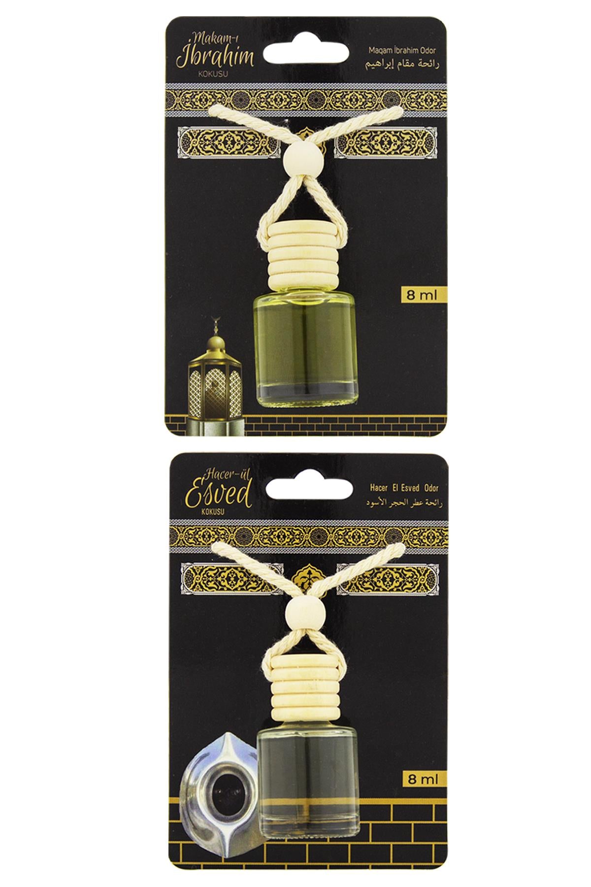 Makamı İbrahim Kokusu Ve Hacerül Esved Kokusu 8 Ml Araba Kokusu Cam Şişe