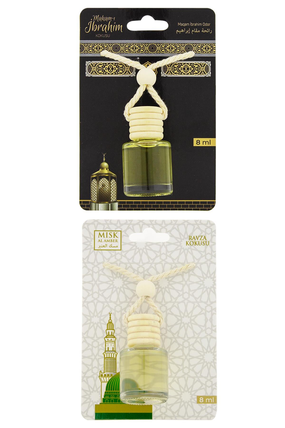 Makamı İbrahim Kokusu Ve Medine Ravza Kokusu 8 Ml Araba Kokusu Cam Şişe