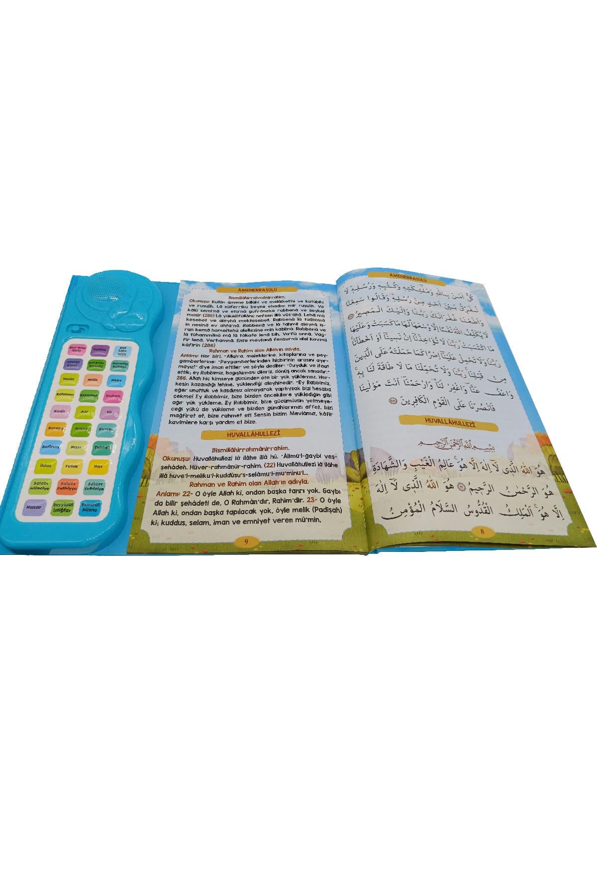 Sesli Yasini Şerif Ögreten Cihaz Sesli Yasin Kitaplı Mavi