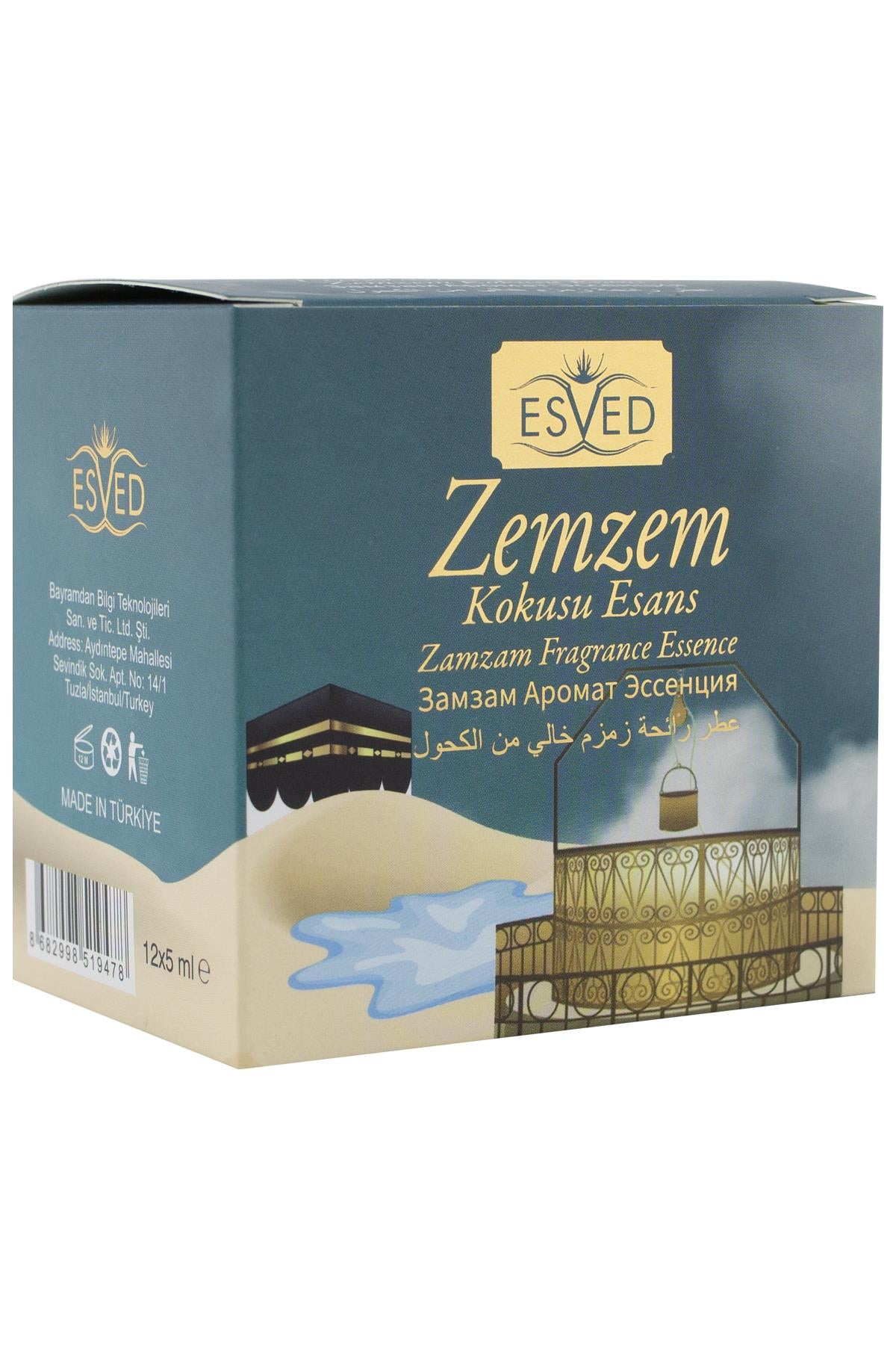 Zemzem Kokusu Alkolsüz Esans 5Ml. 12'li Paket