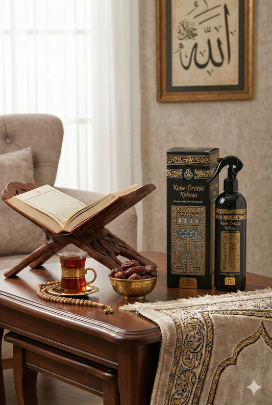 Esved Kaaba Cover Duftspray, alkoholfrei, für Raum und Textilien, 400 ml.