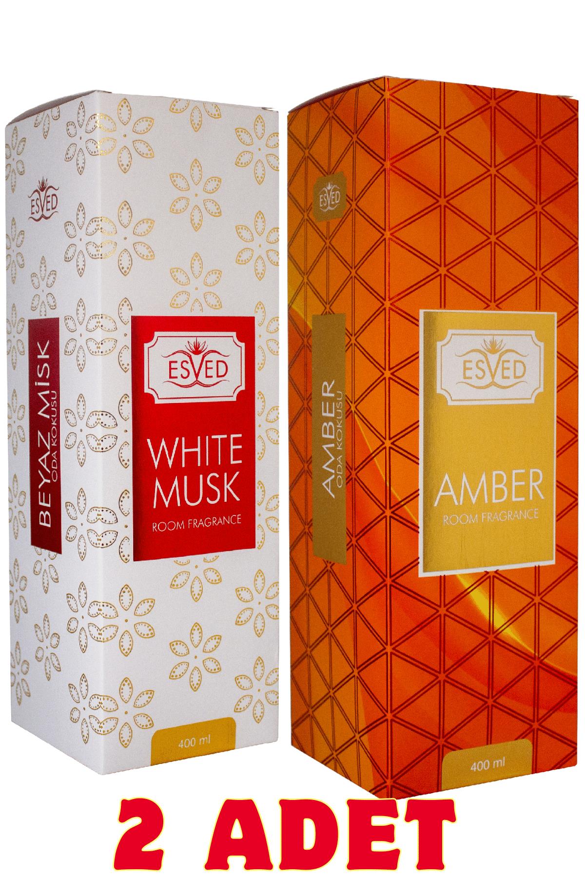 Amber ve Beyaz Misk & White Musk Oda Ve Kumaş Spreyi Seccade Spreyi Oda Kokusu Koku 400 ml
