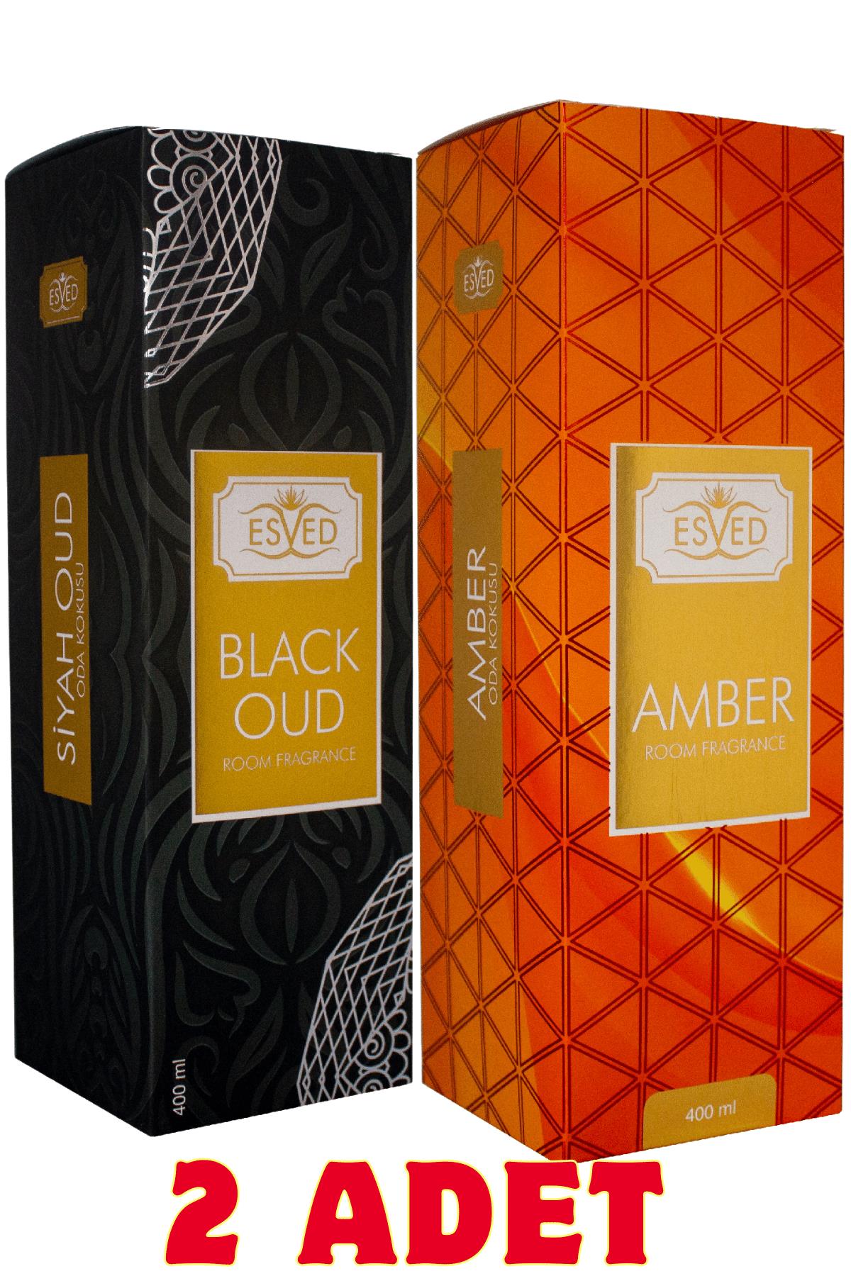 Amber ve Siyah Oud & Black Oud Oda Ve Kumaş Spreyi Seccade Spreyi Oda Kokusu Koku 400 ml