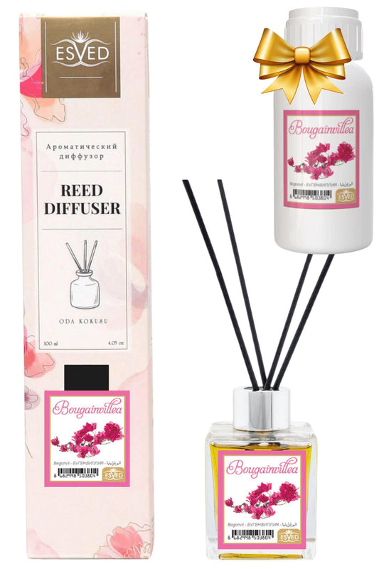 Begonvil Çiçeği Kokusu 100 Ml Çubuklu Oda Kokusu Yedek Dolum Şişesi Hediyeli