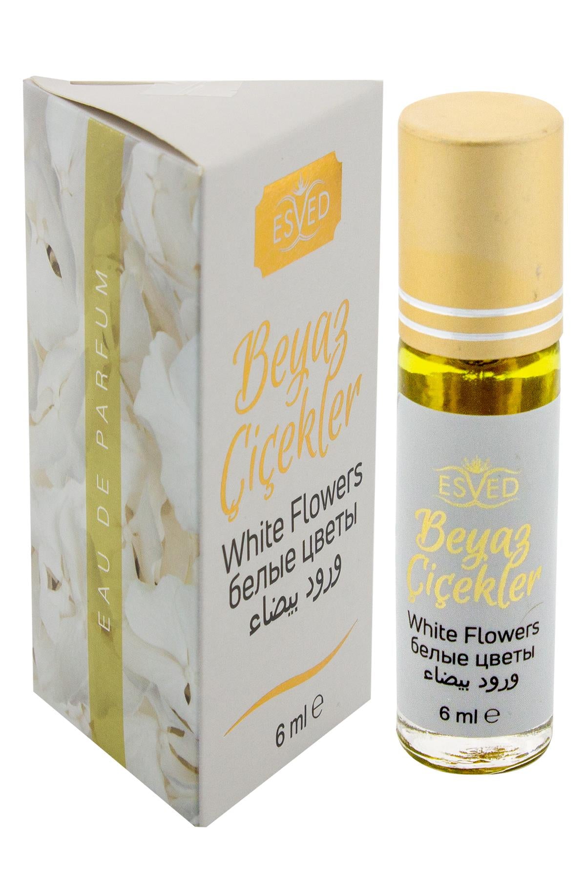 Beyaz Çiçekler Kokusu Alkolsüz Esans 6Ml. 6'lı Paket