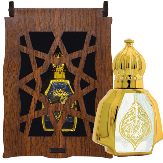 Beyaz Misk Kokusu 12 Ml Premium Esans Cam Şişesinde Roll-on Hediyelik Ahşap Kutulu