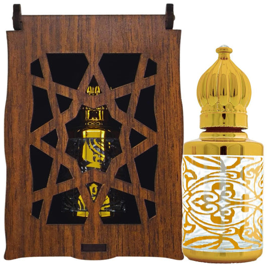 Beyaz Misk Kokusu 13 Ml Premium Esans Cam Şişesinde Roll-on Hediyelik Ahşap Kutulu SKU-3566