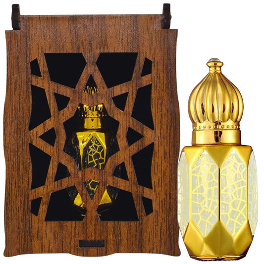 Beyaz Misk Kokusu 8 Ml Premium Esans Cam Şişesinde Roll-on Hediyelik Ahşap Kutulu SKU-3559