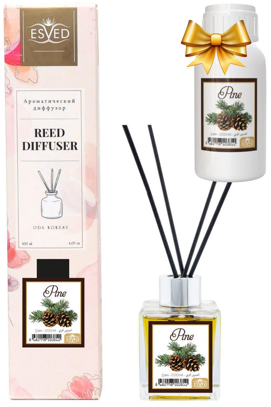 Çam Kokusu 100 Ml Çubuklu Oda Kokusu Yedek Dolum Şişesi Hediyeli