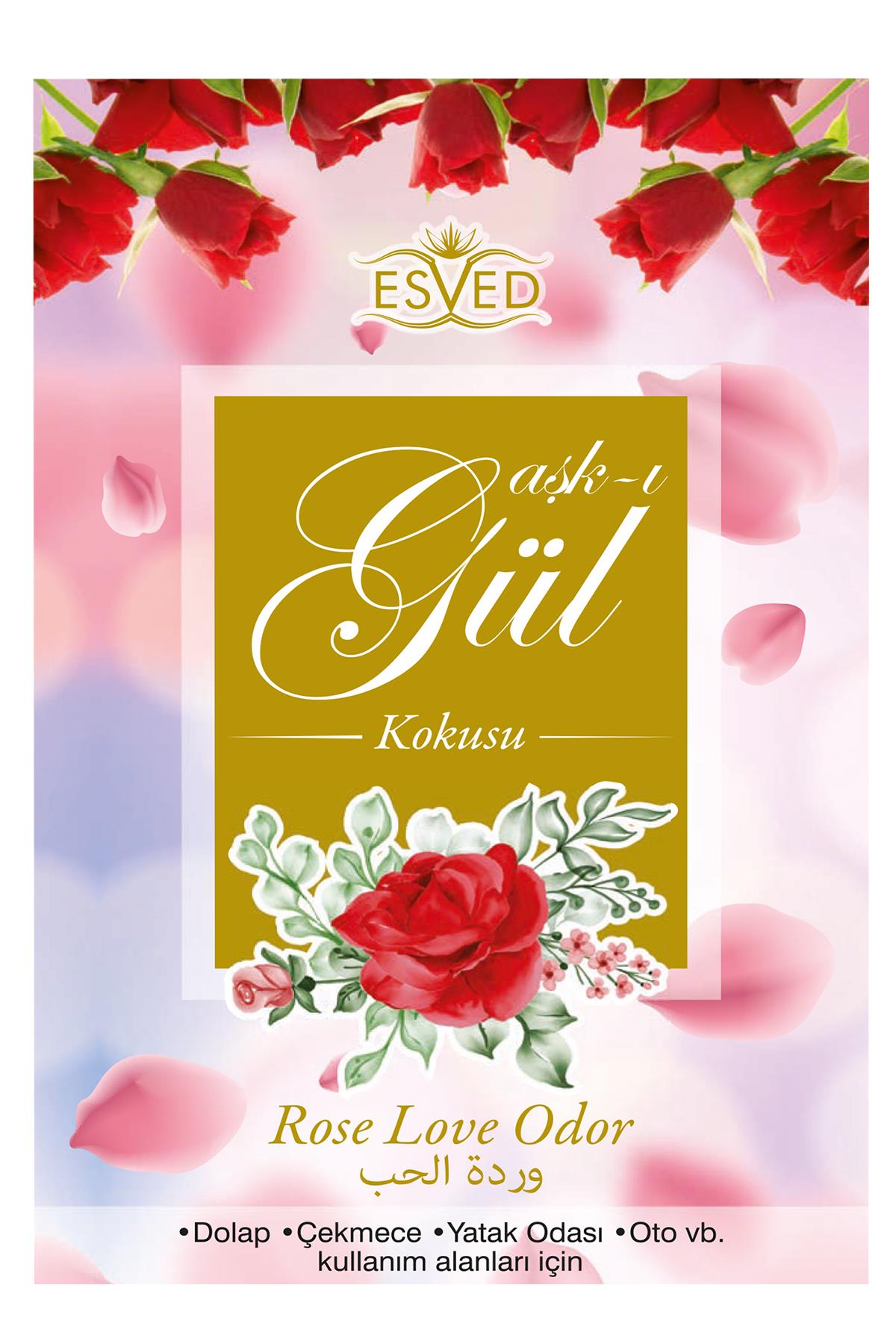 Gül Kokusu Sprey 400 Ml Dolap ve Çekmece Kokusu Hediyeli
