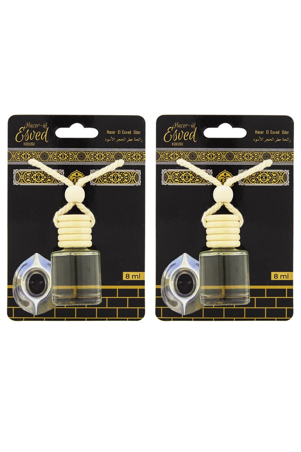 Hacerül Esved Kokusu 8 Ml Araba Kokusu Cam Şişe 2 Adet