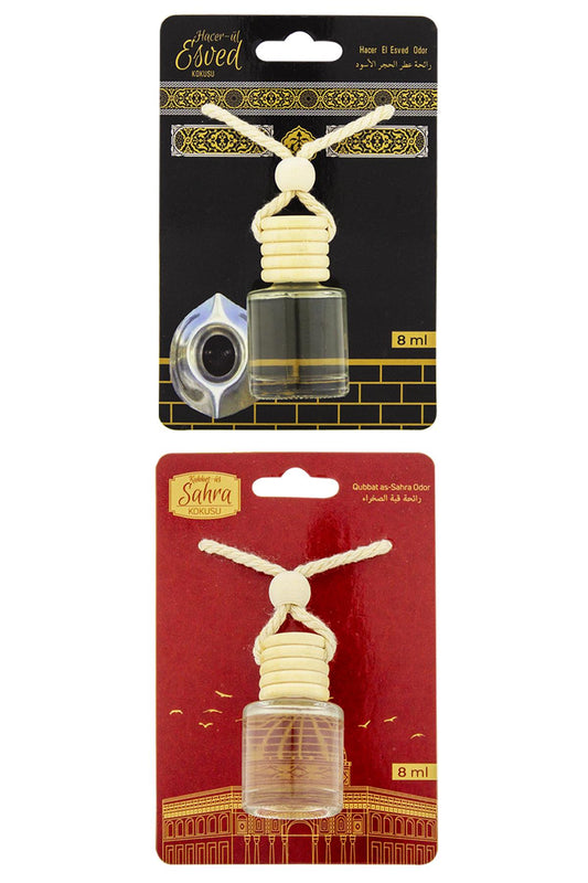 Hacerül Esved Kokusu Ve Kubbetüs Sahra Kokusu 8 Ml Araba Kokusu Cam Şişe