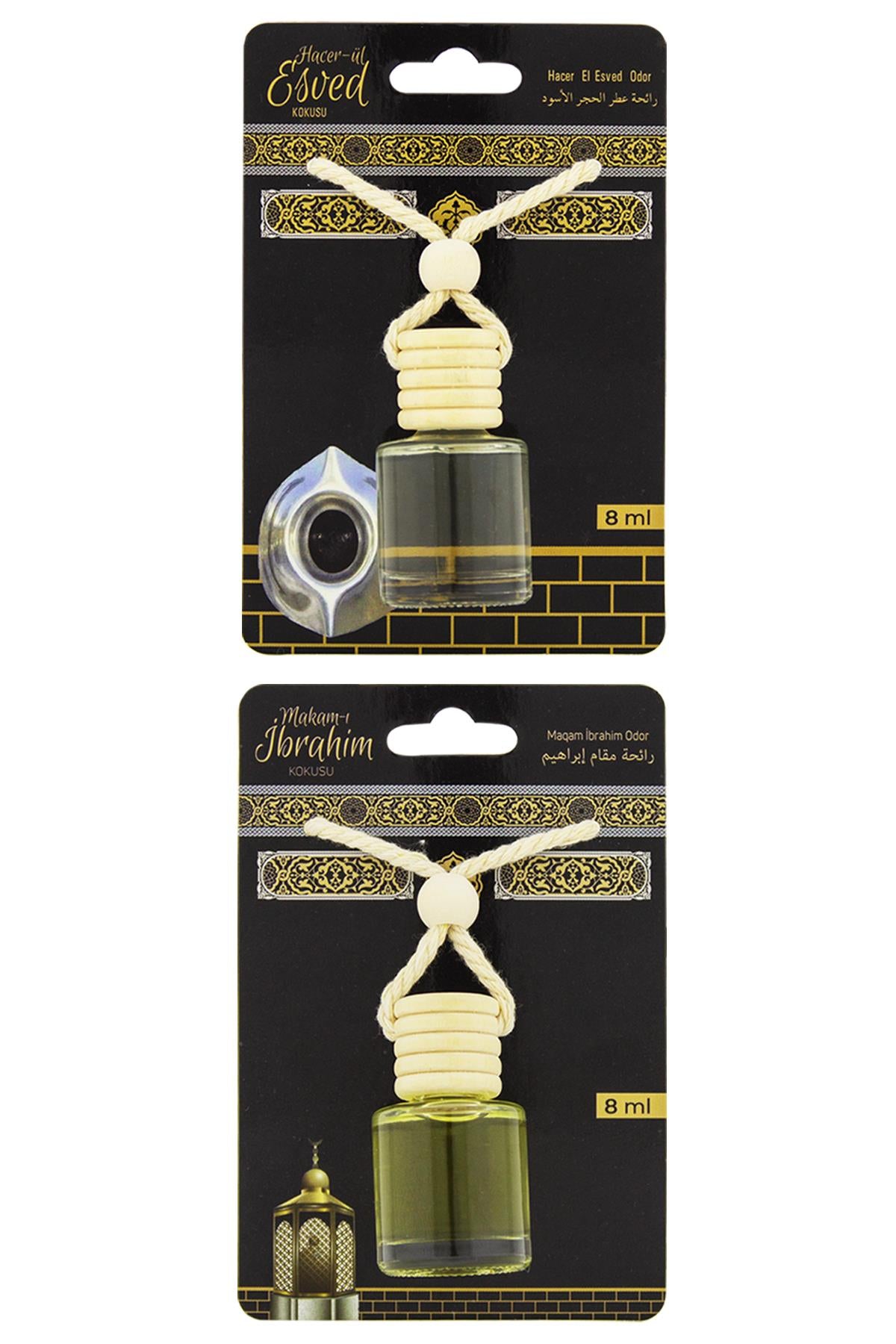 Hacerül Esved Kokusu Ve Makamı İbrahim Kokusu 8 Ml Araba Kokusu Cam Şişe
