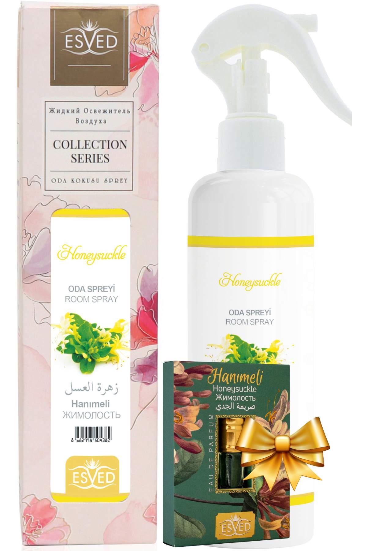 Hanımeli Kokusu Sprey 400 Ml. Hanımeli Kokusu Parfüm Esansı 3Ml. Hediyeli