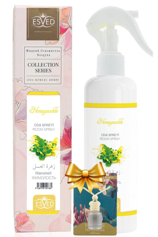 Hanımeli Kokusu Sprey 400Ml. Hanımeli Kokusu Araba Kokusu 8Ml. Hediyeli