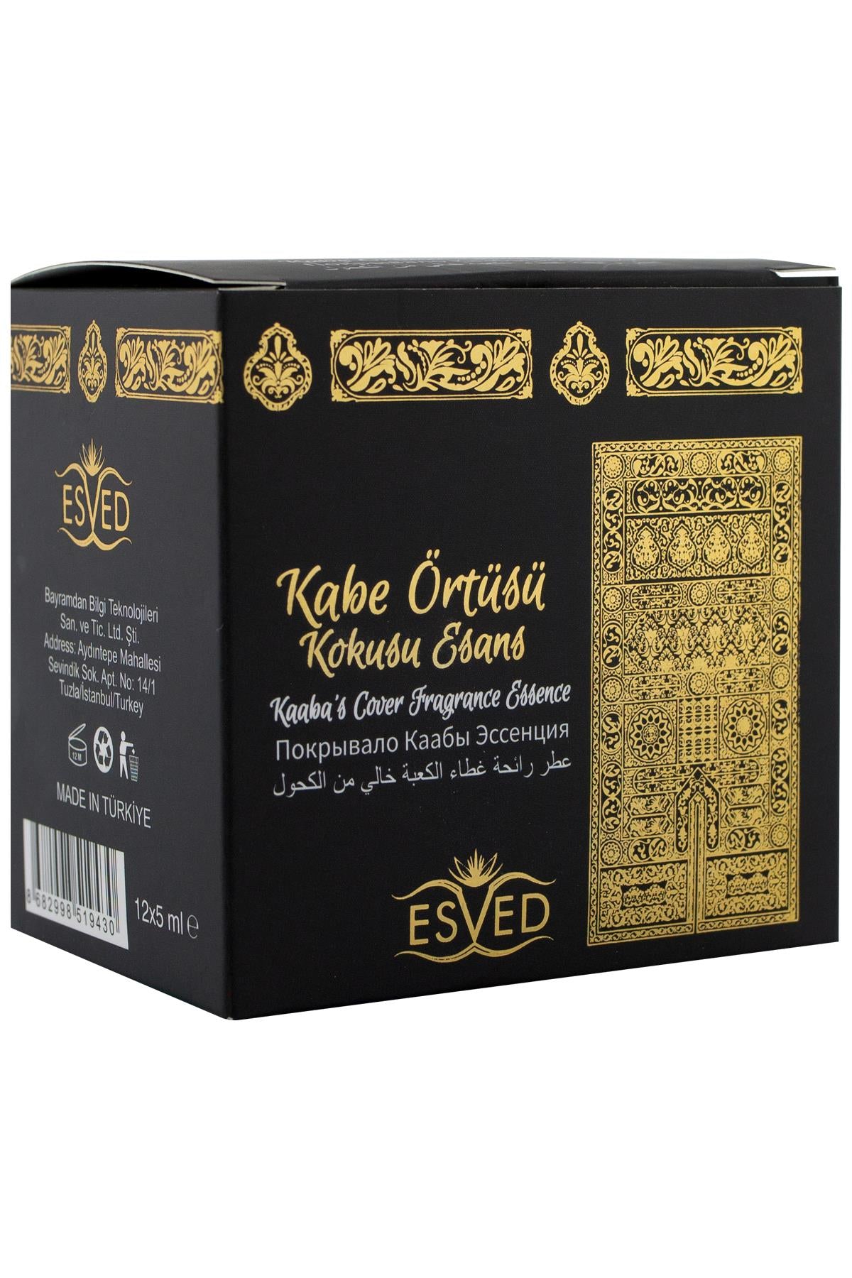 Kabe Örtüsü Kokusu Alkolsüz Esans 5Ml. 12'li Paket