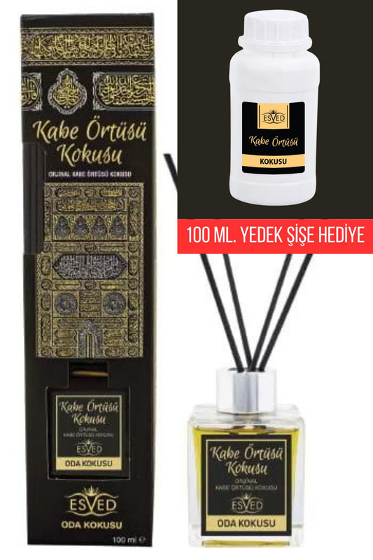 Kabe Örtüsü Kokusu 100 Ml Çubuklu Oda Kokusu Kabe Örtüsü Kokusu 100 Ml Yedek Dolum Şişesi Hediyeli