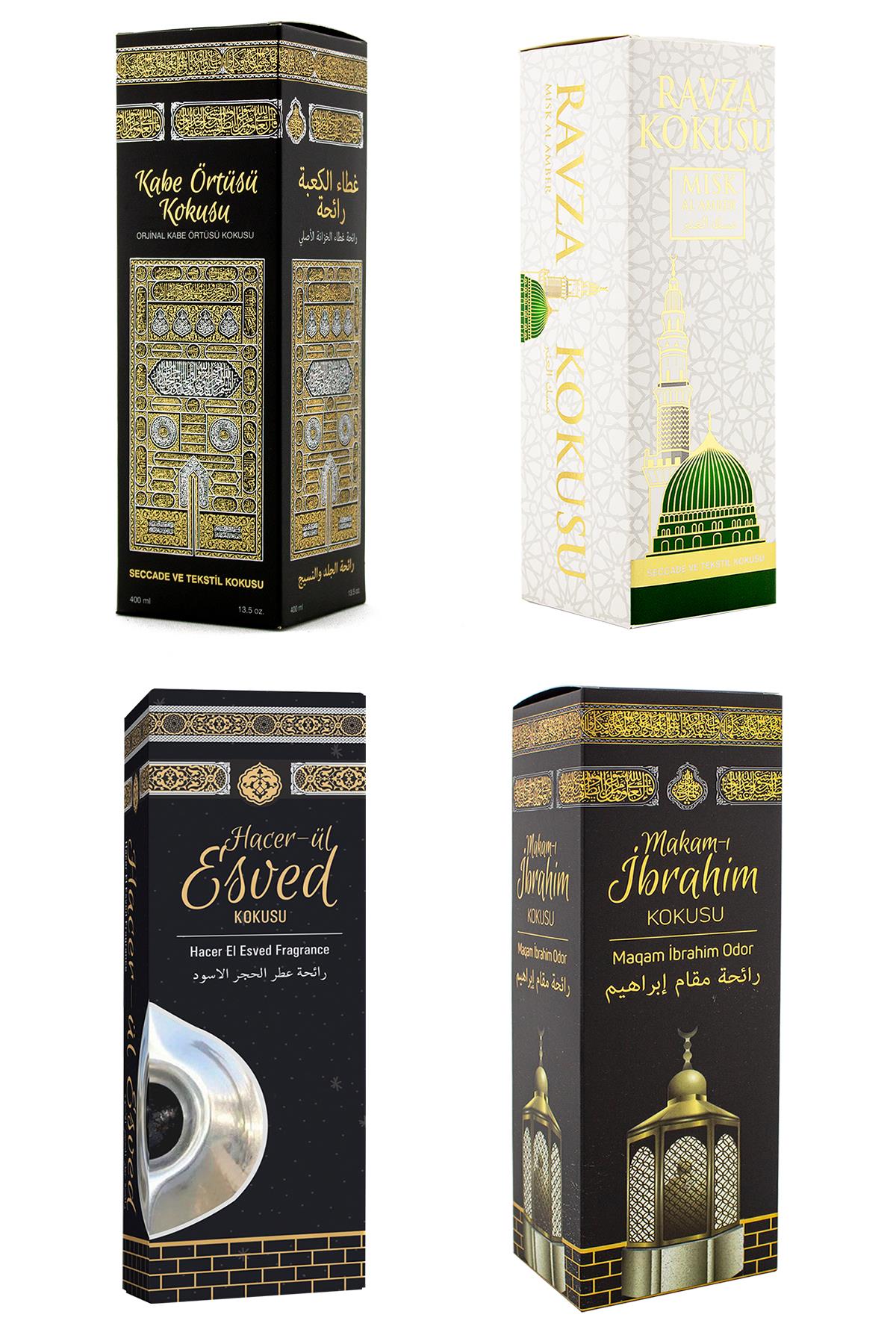 Kabe Örtüsü Kokusu Medine Ravza Kokusu Hacerül Esved Kokusu Ve Makamı ibrahim Kokusu Sprey 400 Ml.