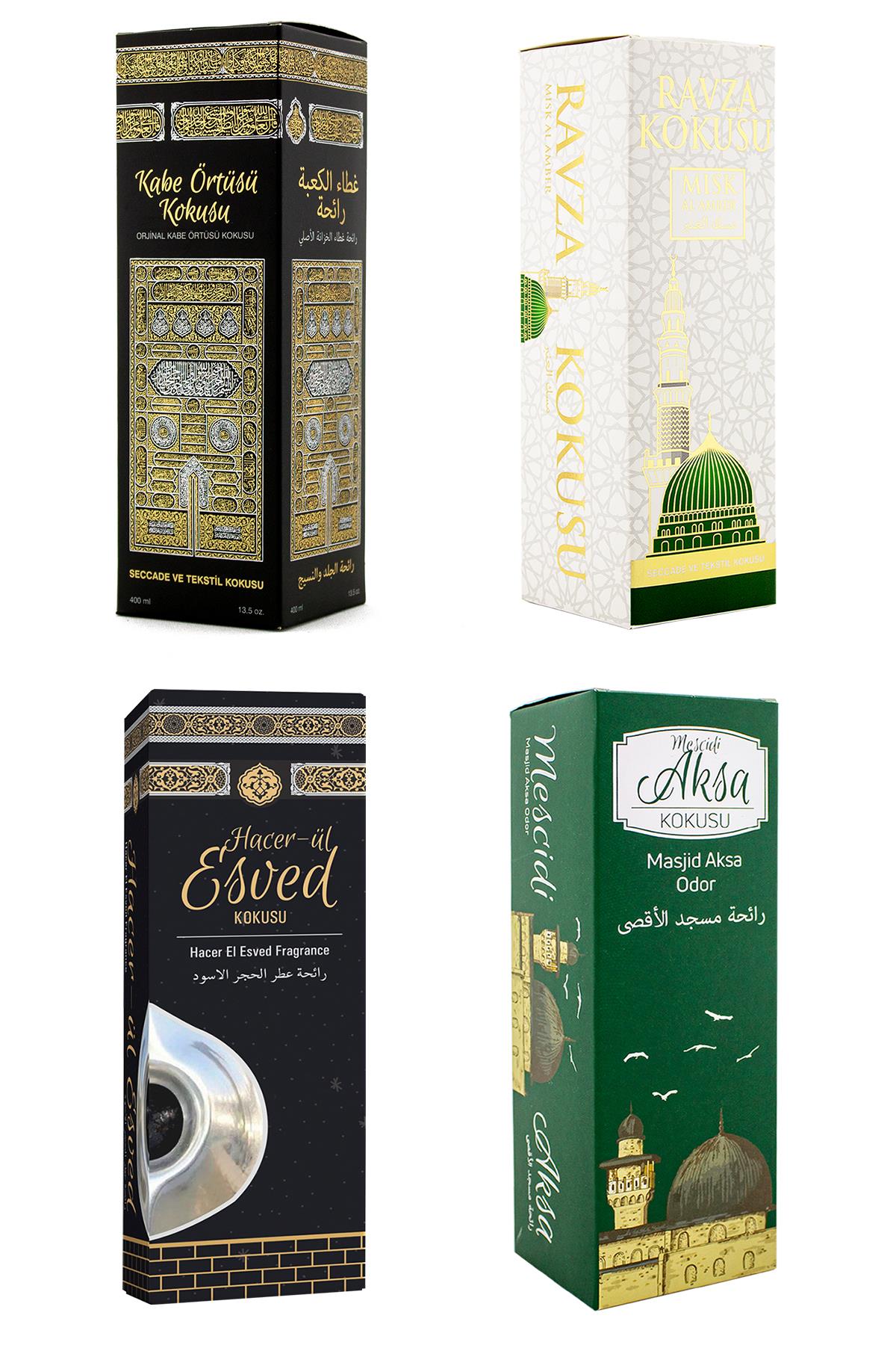 Kabe Örtüsü Kokusu Medine Ravza Kokusu Hacerül Esved Kokusu Ve Mescidi Aksa Kokusu Sprey 400 Ml.