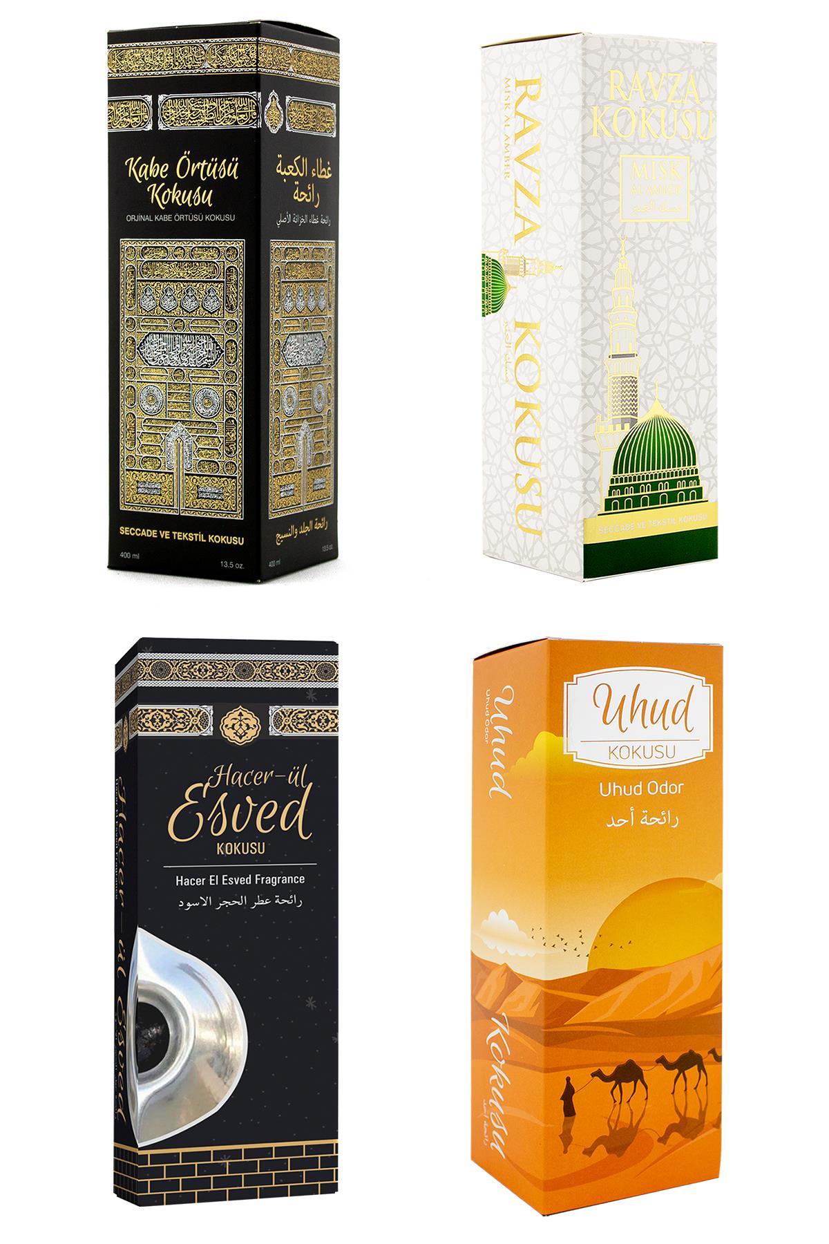 Kabe Örtüsü Kokusu Medine Ravza Kokusu Hacerül Esved Kokusu Ve Uhud Kokusu Sprey 400 Ml.