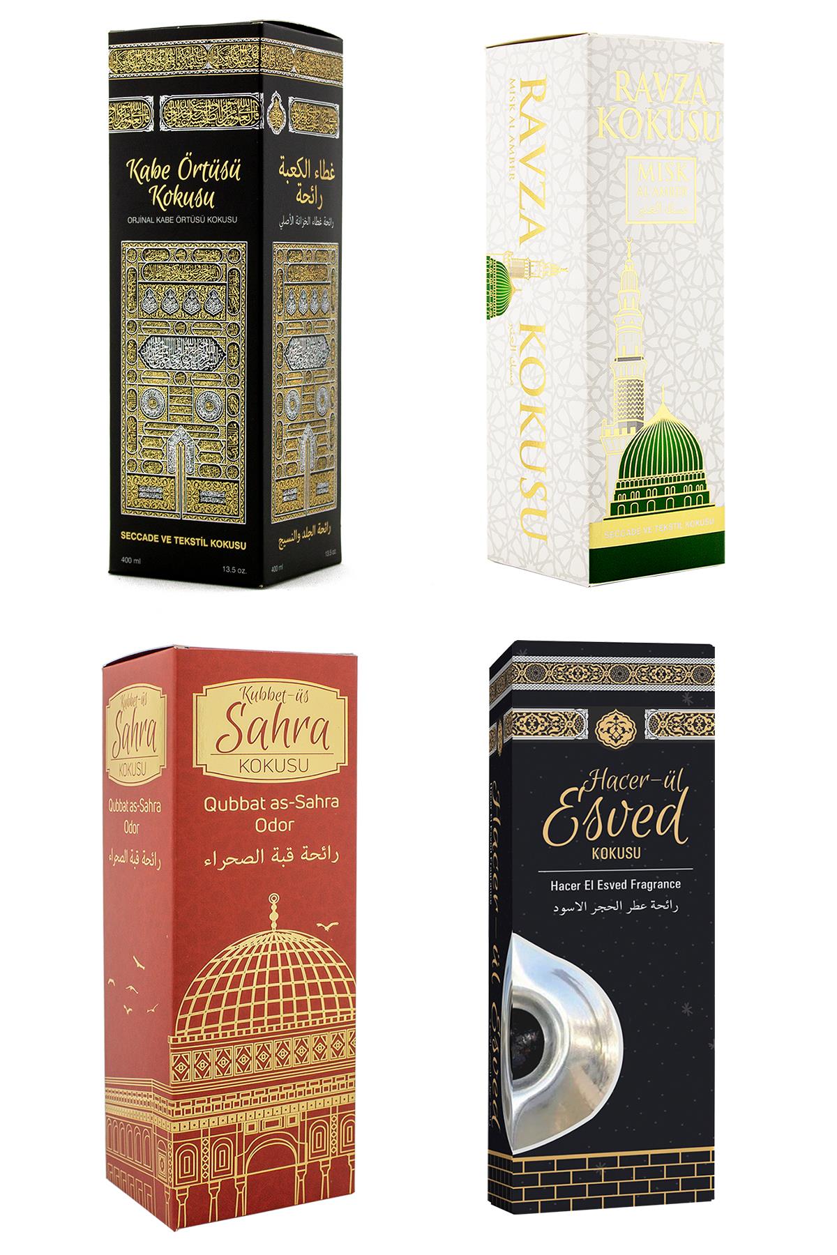 Kabe Örtüsü Kokusu Medine Ravza Kokusu Kubbetül Sahra Kokusu Ve Hacerül Esved Kokusu Sprey 400 Ml.