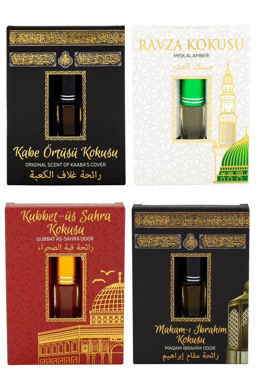 Kabe Örtüsü Kokusu Medine Ravza Kokusu Kubbetül Sahra Kokusu ve Makamı İbrahim kokusu Alkolsüz Esans 3ml