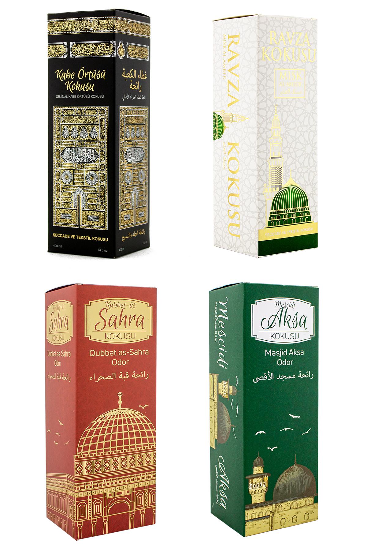 Kabe Örtüsü Kokusu Medine Ravza Kokusu Kubbetül Sahra Kokusu Ve Mescidi Aksa Kokusu Sprey 400 Ml.