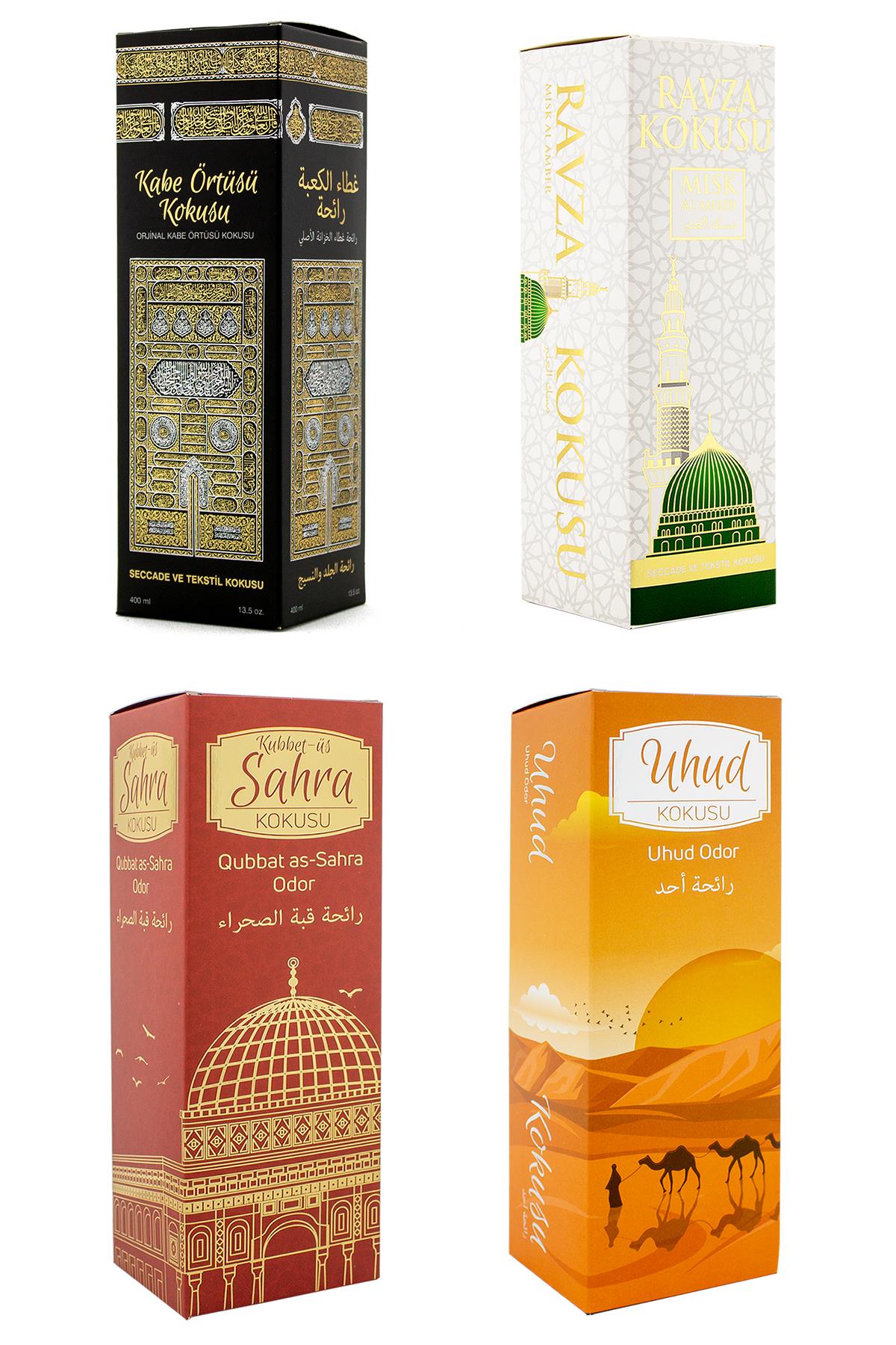 Kabe Örtüsü Kokusu Medine Ravza Kokusu Kubbetül Sahra Kokusu Ve Uhud Kokusu Sprey 400 Ml.