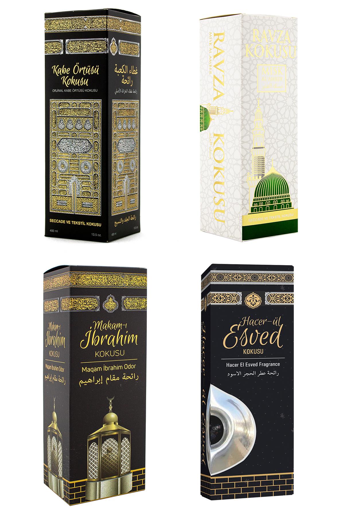 Kabe Örtüsü Kokusu Medine Ravza Kokusu Makamı İbrahim Kokusu Ve Hacerül Esved Kokusu Sprey 400 Ml.