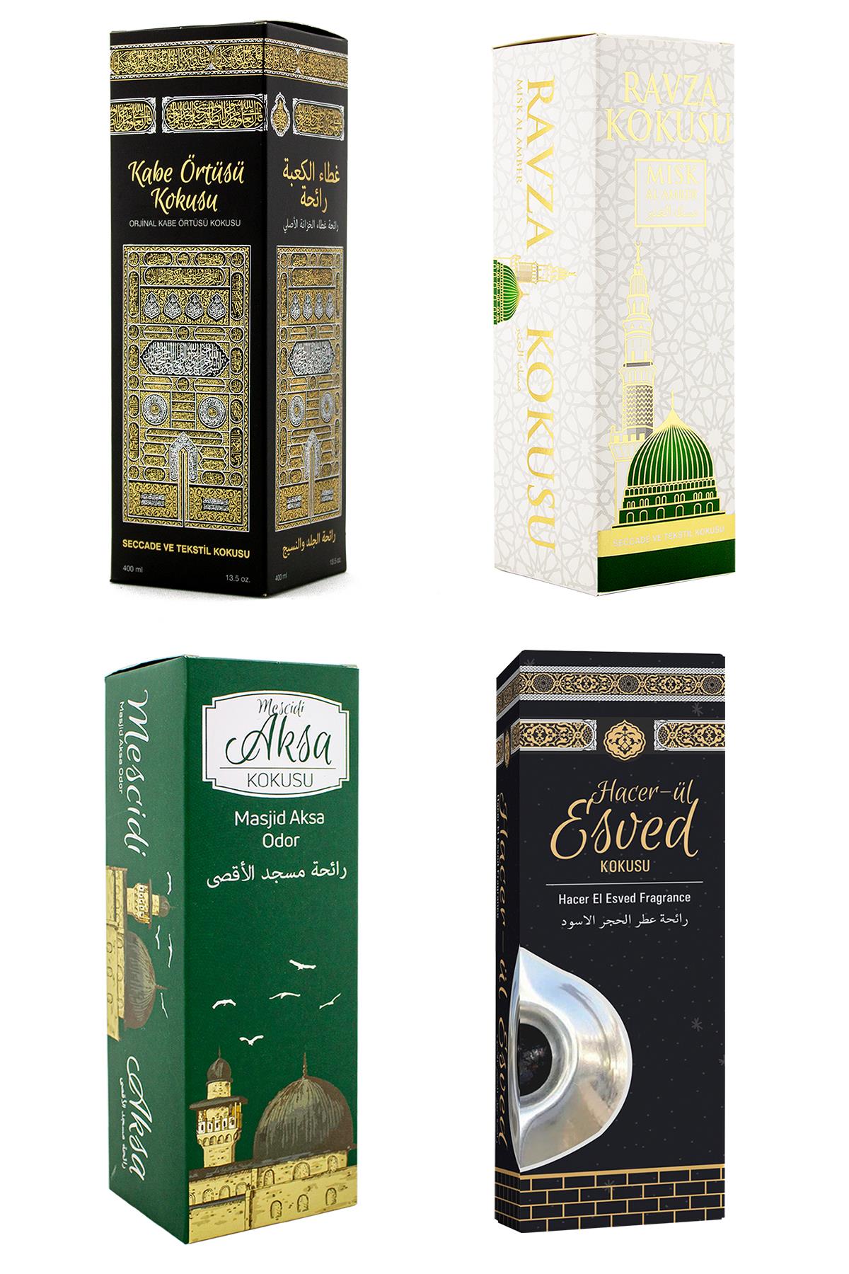 Kabe Örtüsü Kokusu Medine Ravza Kokusu Mescdi Aksa Kokusu Ve Hacerül Esved Kokusu Sprey 400 Ml.