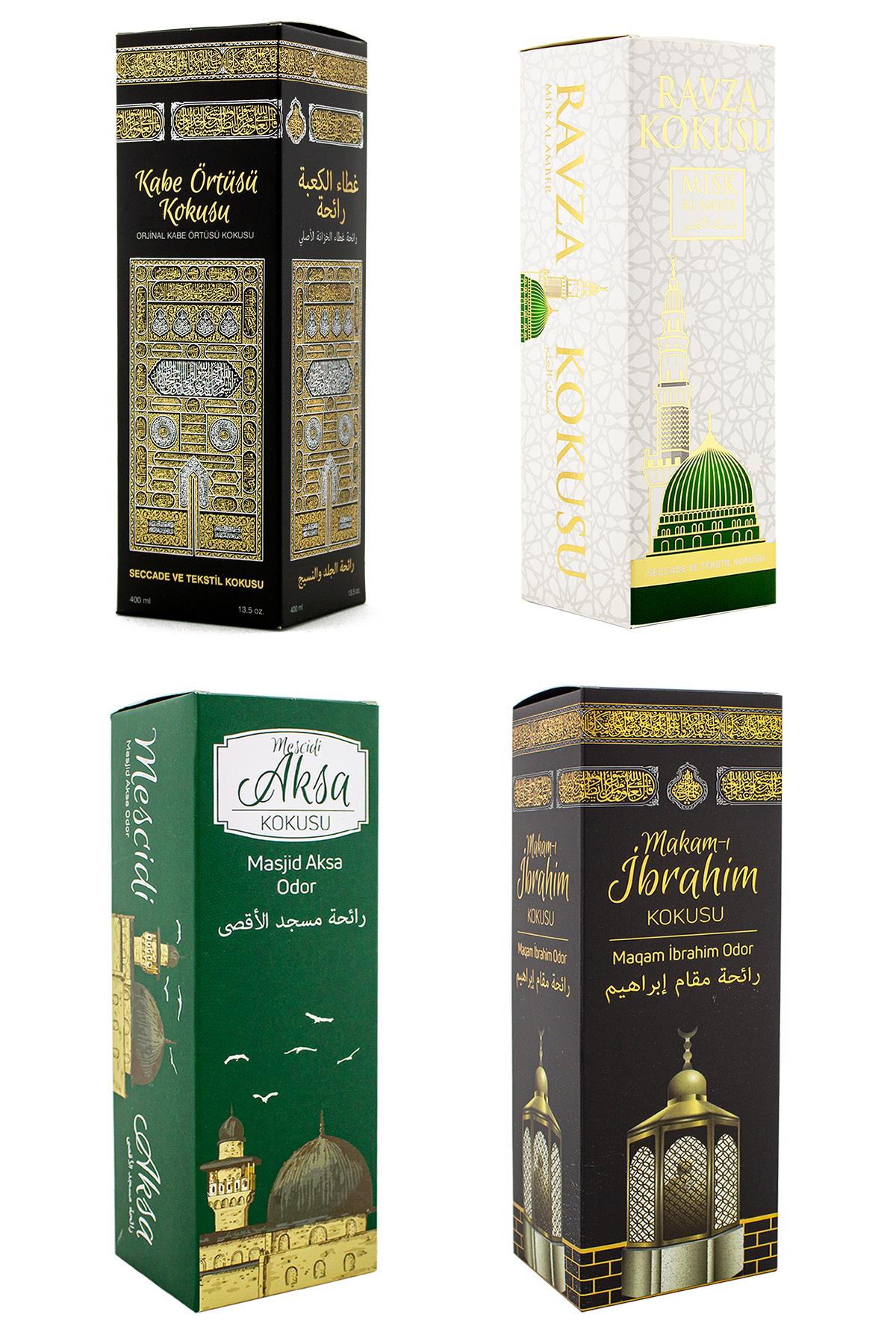 Kabe Örtüsü Kokusu Medine Ravza Kokusu Mescdi Aksa Kokusu Ve Makamı İbrahim Kokusu Sprey 400 Ml.