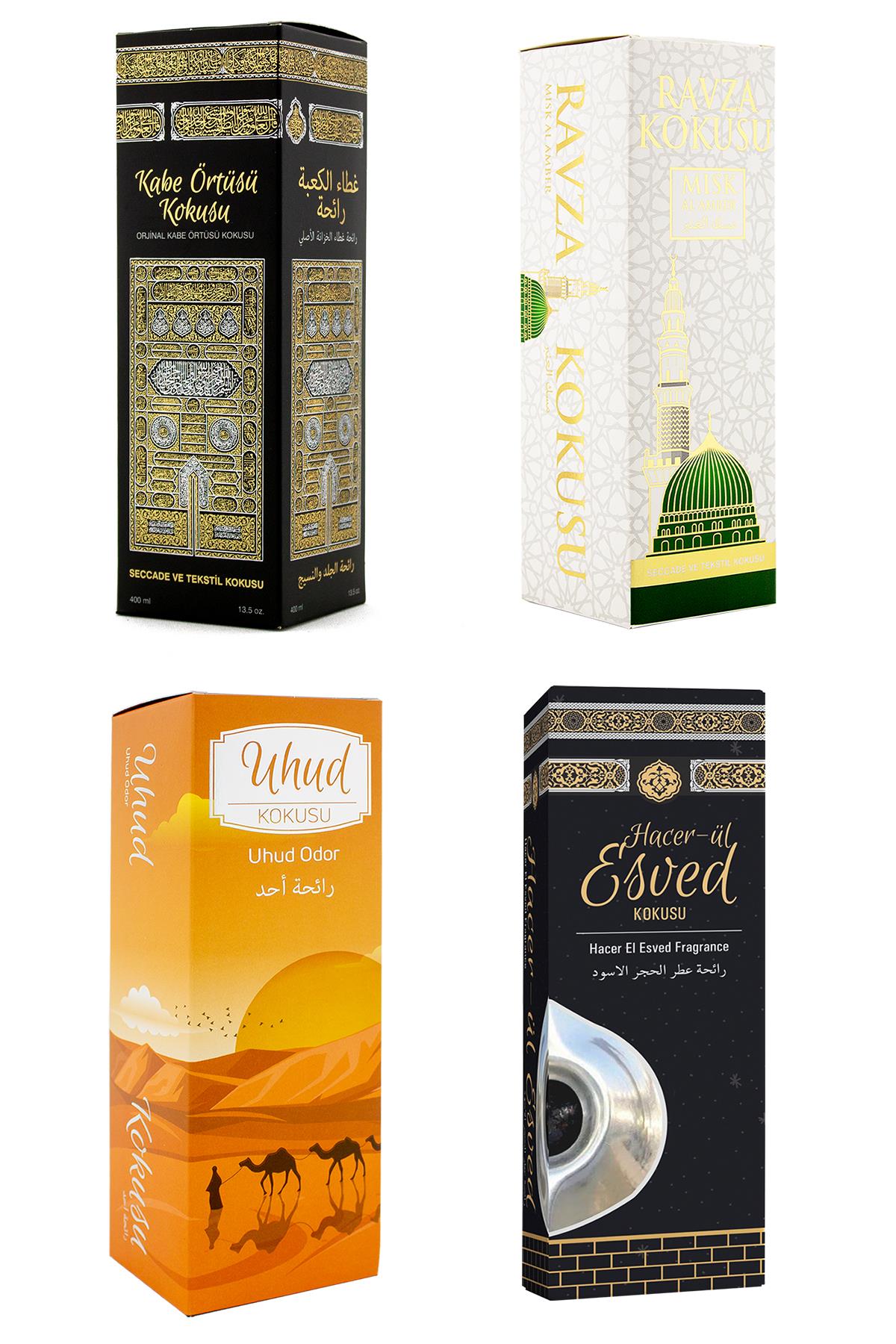 Kabe Örtüsü Kokusu Medine Ravza Kokusu Uhud Kokusu Ve Hacerül Esved Kokusu Sprey 400 Ml.