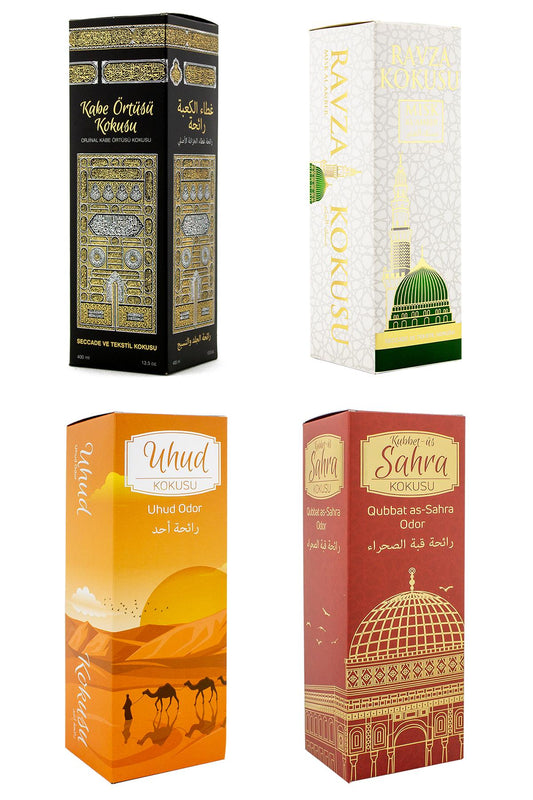 Kabe Örtüsü Kokusu Medine Ravza Kokusu Uhud Kokusu Ve Kubbetül Sahra Kokusu Sprey 400 Ml.