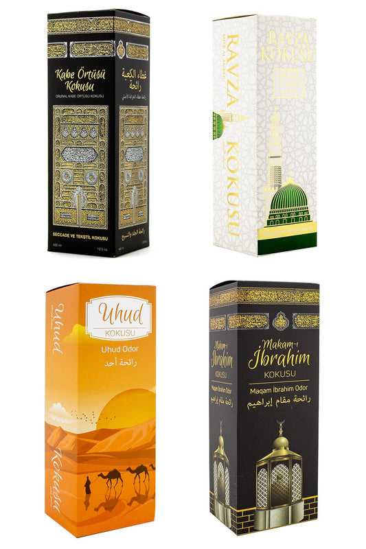 Kabe Örtüsü Kokusu Medine Ravza Kokusu Uhud Kokusu Ve Makamı İbrahim Kokusu Sprey 400 Ml.