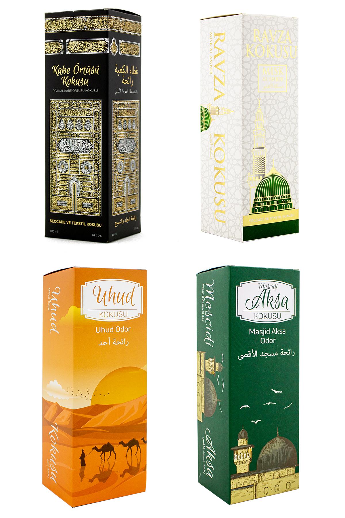 Kabe Örtüsü Kokusu Medine Ravza Kokusu Uhud Kokusu Ve Mescidi Aksa Kokusu Sprey 400 Ml.