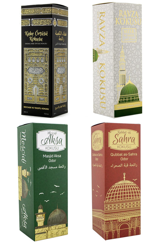 Kabe Örtüsü Kokusu Medine Ravza Kokusu Mescdi Aksa Ve Kubbetüs Sahra Kokusu Sprey 400 Ml.