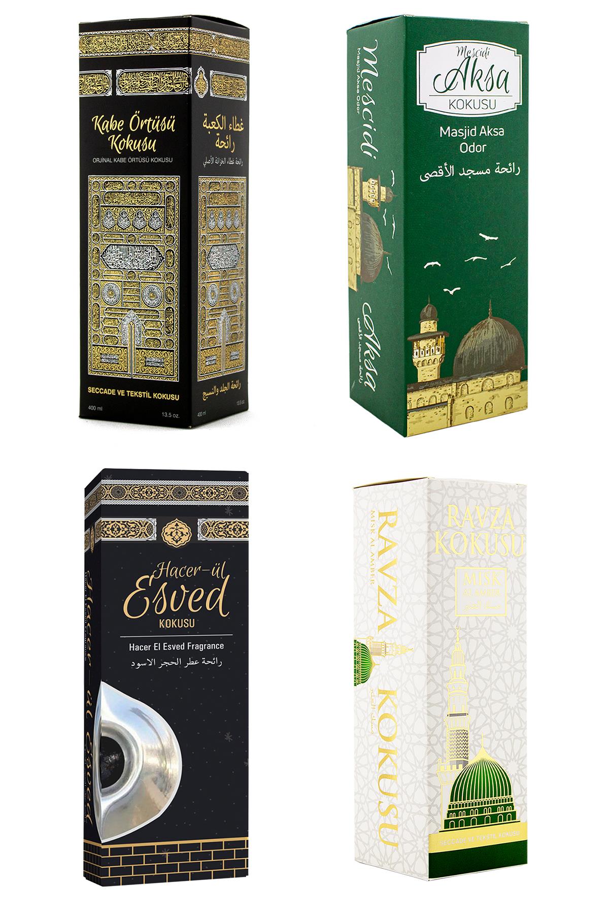 Kabe Örtüsü Kokusu Mescidi Aksa Kokusu Hacerül Esved Kokusu Ve Medine Ravza kokusu Sprey 400 Ml.