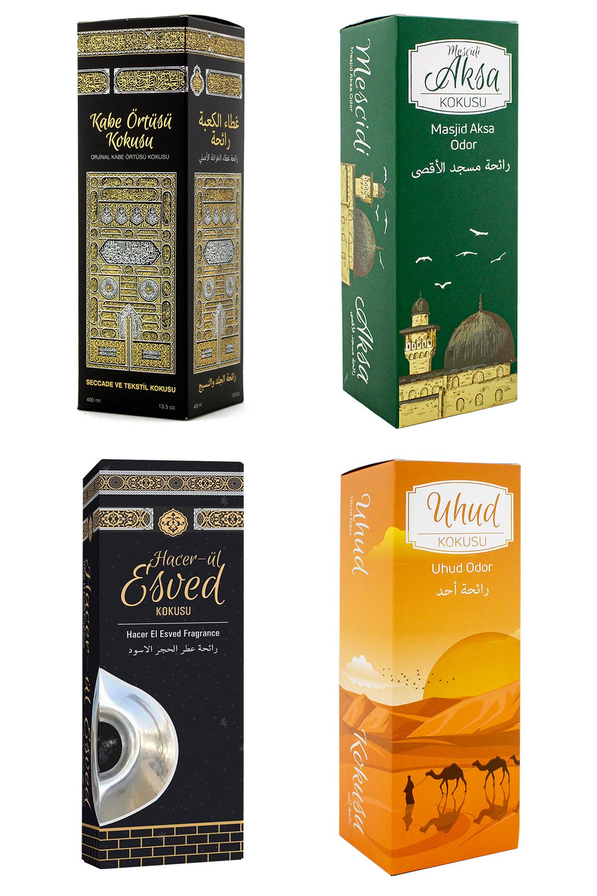 Kabe Örtüsü Kokusu Mescidi Aksa Kokusu Hacerül Esved Kokusu Ve Uhud kokusu Sprey 400 Ml.