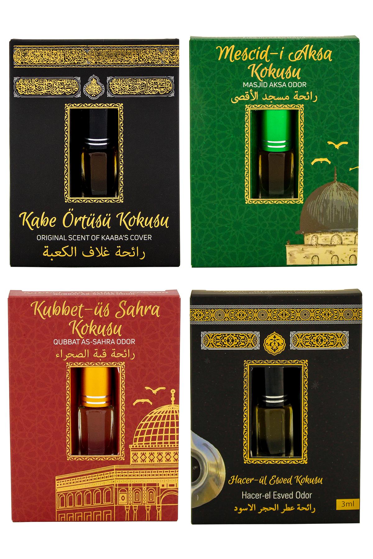 Kabe Örtüsü Kokusu Mescidi Aksa kokusu Kubbetül Sahra Kokusu ve Hacerül Esved Kokusu Alkolsüz Esans 3ml