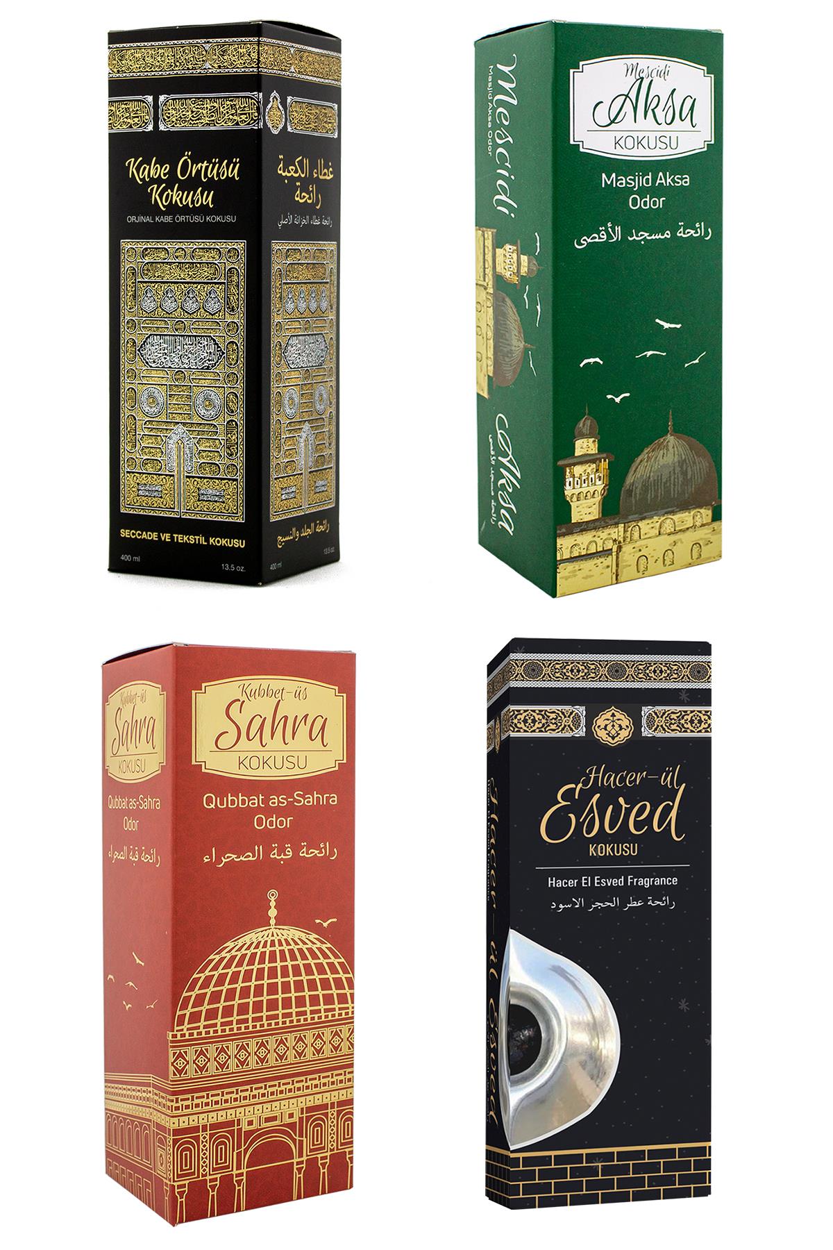 Kabe Örtüsü Kokusu Mescidi Aksa Kokusu Kubbetül Sahra kokusu Ve Hacerül Esved Kokusu Sprey 400 Ml.