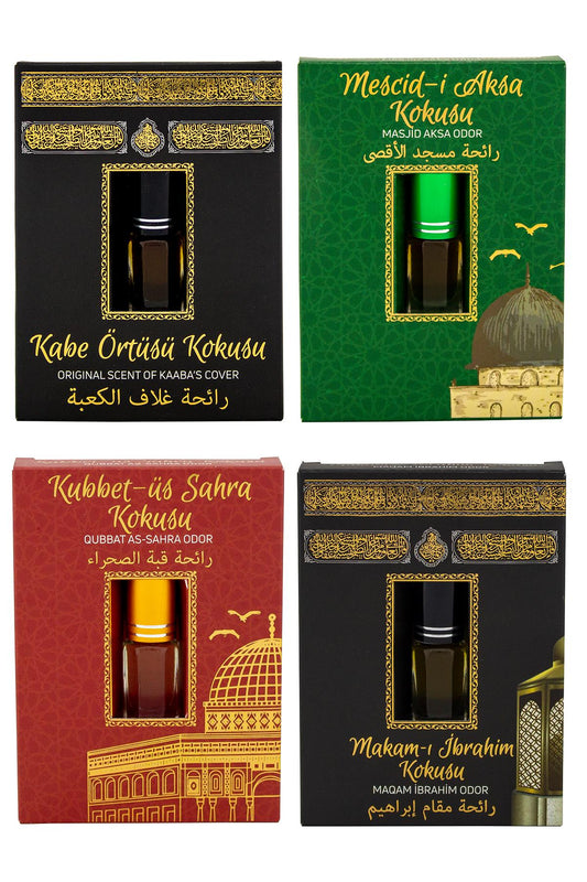 Kabe Örtüsü Kokusu Mescidi Aksa kokusu Kubbetül Sahra Kokusu ve Makamı İbrahim Kokusu Alkolsüz Esans 3ml