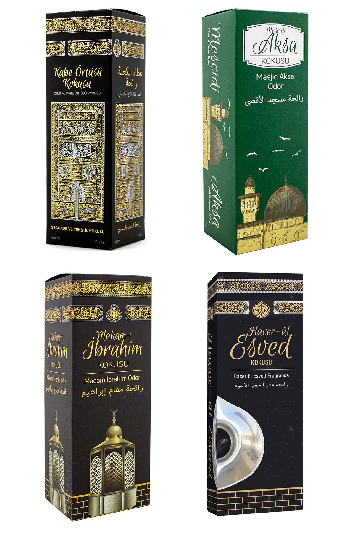 Kabe Örtüsü Kokusu Mescidi Aksa Kokusu Makamı İbrahim Kokusu ve Hacerül Esved kokusu Sprey 400 Ml.
