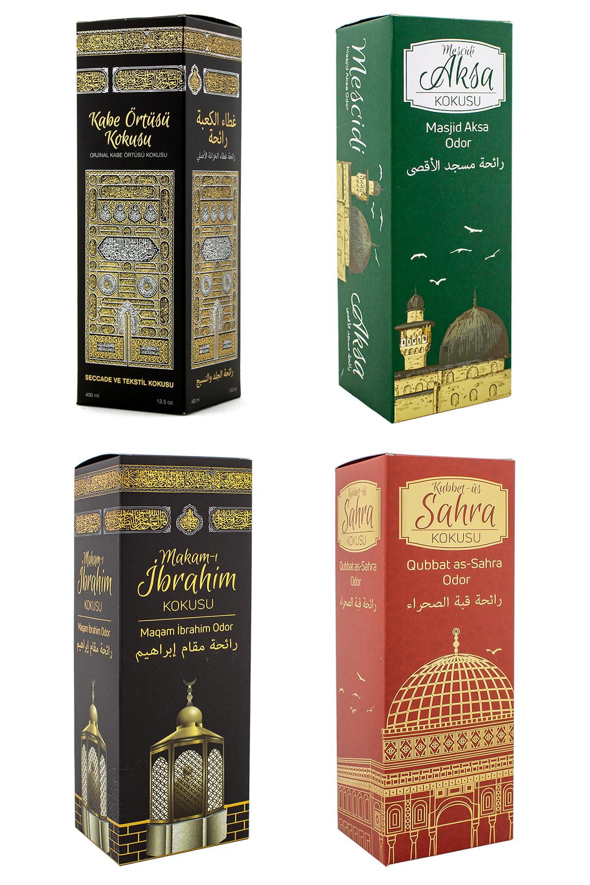 Kabe Örtüsü Kokusu Mescidi Aksa Kokusu Makamı İbrahim Kokusu ve Kubbetül Sahra kokusu Sprey 400 Ml.