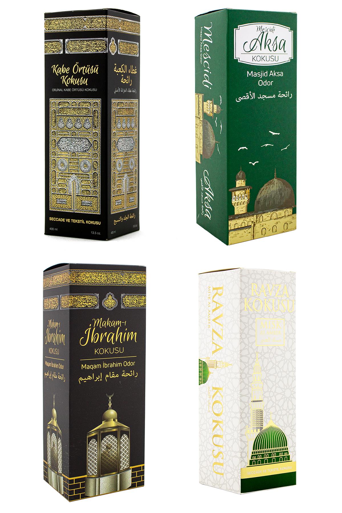 Kabe Örtüsü Kokusu Mescidi Aksa Kokusu Makamı İbrahim Kokusu ve Medine Ravza kokusu Sprey 400 Ml.