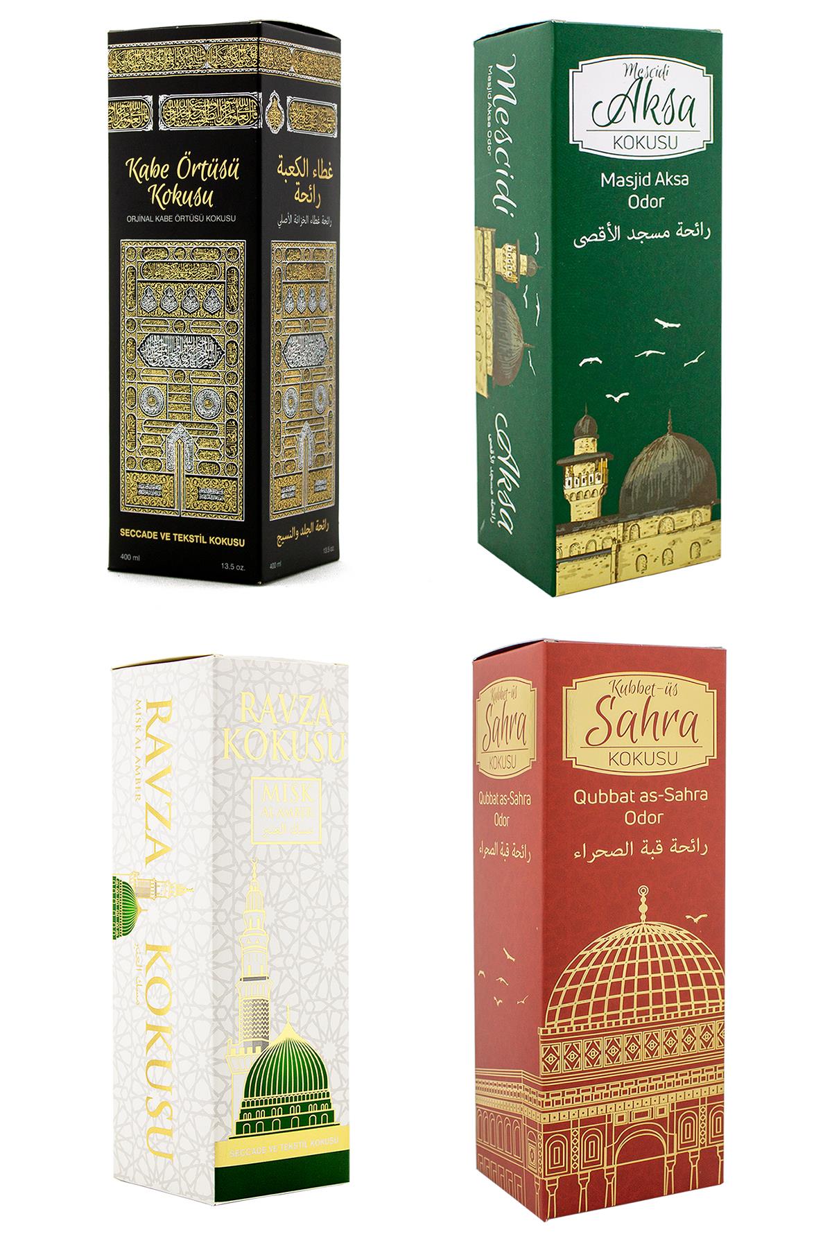 Kabe Örtüsü Kokusu Mescidi Aksa Kokusu Medine Ravza kokusu Ve Kubbetül Sahra Kokusu Sprey 400 Ml.