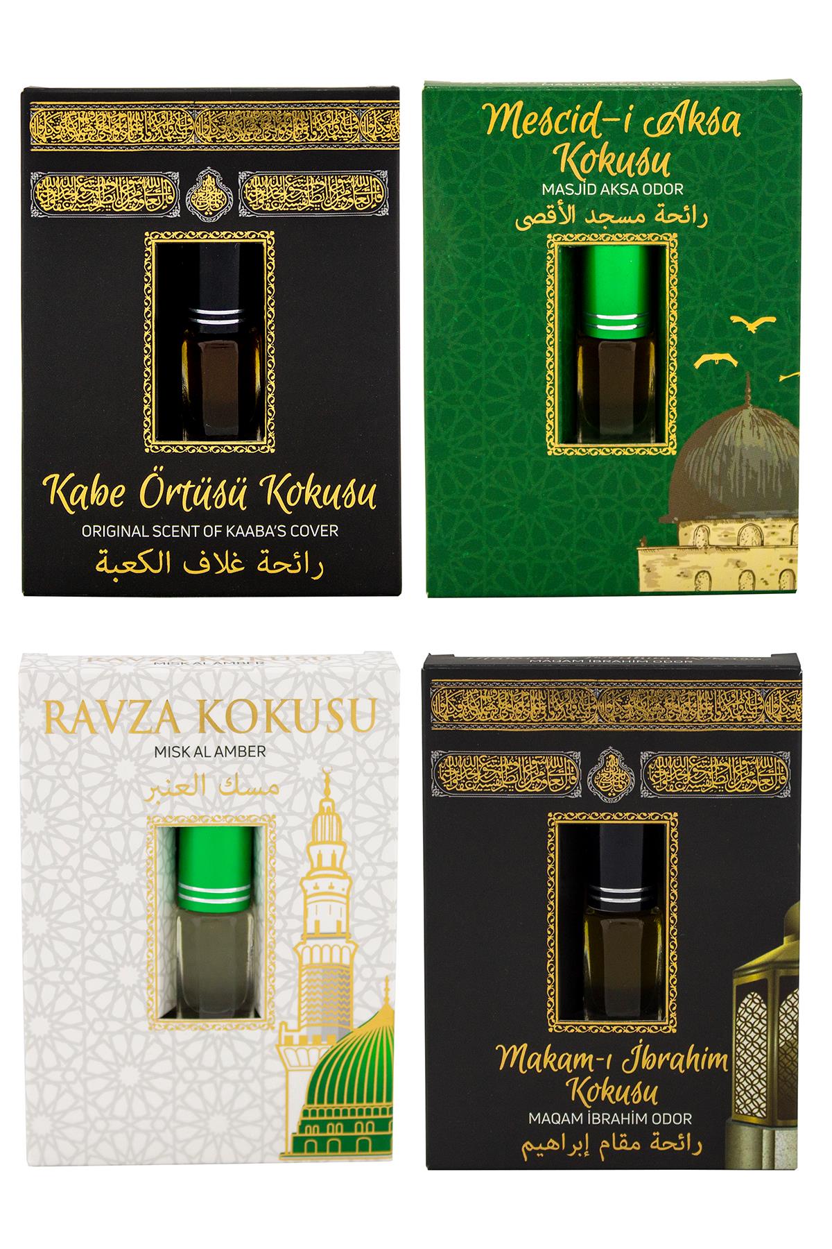 Kabe Örtüsü Kokusu Mescidi Aksa kokusu Medine Ravza Kokusu ve Makamı İbrahim Kokusu Alkolsüz Esans 3ml