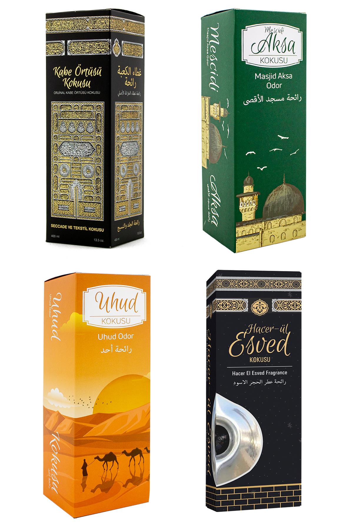 Kabe Örtüsü Kokusu Mescidi Aksa Kokusu Uhud Kokusu ve Hacerül Esved kokusu Sprey 400 Ml.