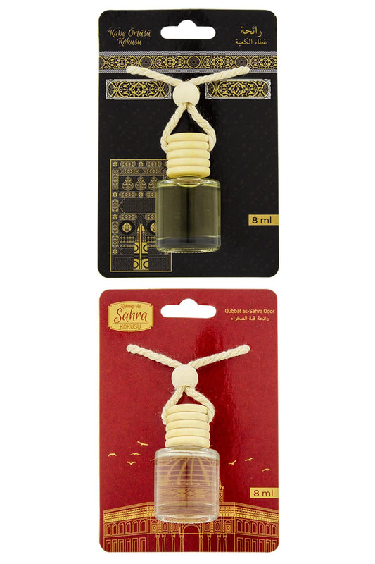Kabe Örtüsü Kokusu Ve Kubbetüs Sahra Kokusu 8 Ml Araba Kokusu Cam Şişe
